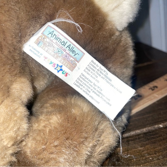 Animal Alley Plush Bunny Rabbit Lop Ear Tan Brown Toys R Us Stuffed Stuffy Vtg - Picture 6 of 9